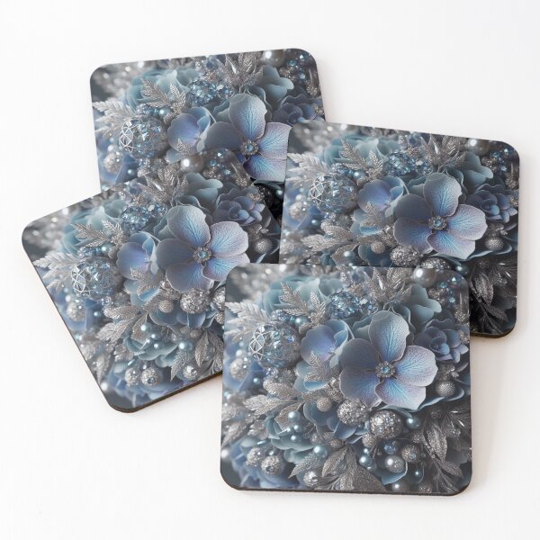 Item preview, Blue Hydrangea Bling Bouquet (4) designed and sold by Gen-Whimsy.