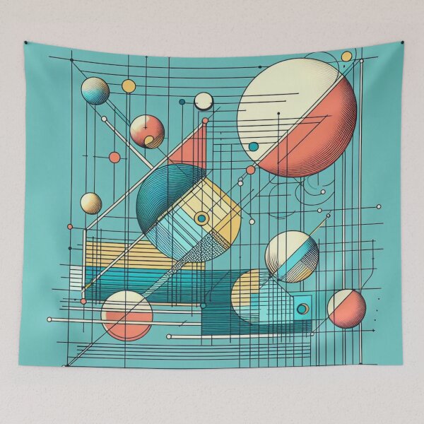 Item preview, Geometric Cosmos: Harmony of Shapes and Colors designed and sold by Lyavalio.