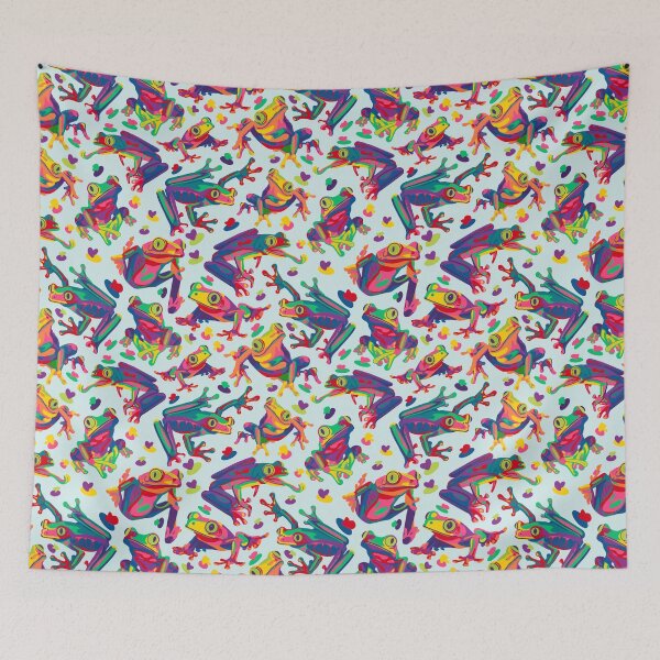 Item preview, Rainbow Tree Frogs designed and sold by Unhinged Heather.