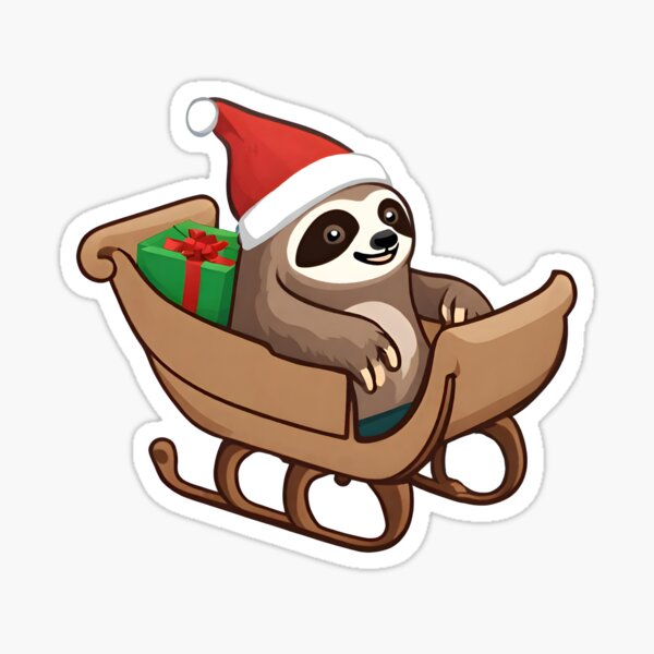 Item preview, Sleigh-Riding Sloth designed and sold by Fashon1.