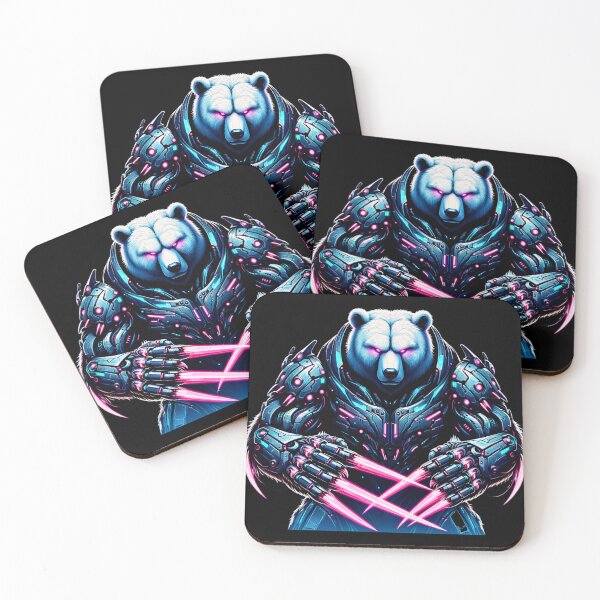Item preview, Cybernetic Grizzly - Neon Bear designed and sold by MrAI-Store.