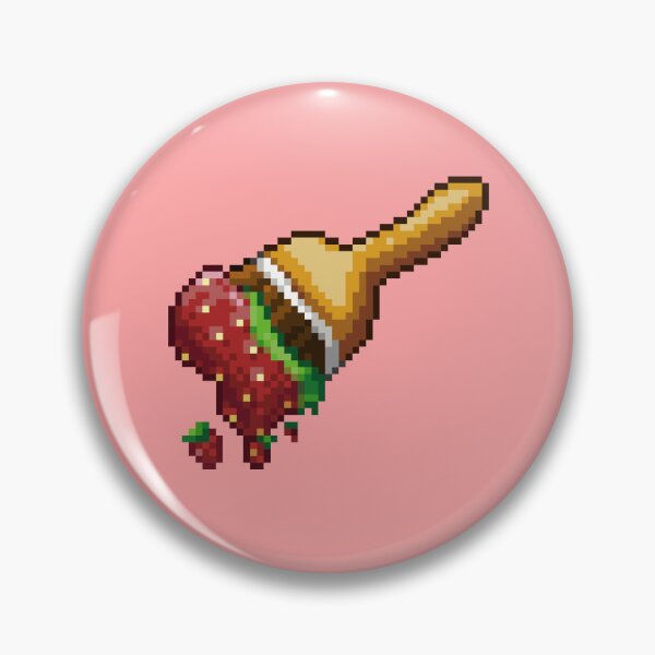 Item preview, Neopet Strawberry Fields Forever Paint Brush Pixel Art designed and sold by AyrosArts.