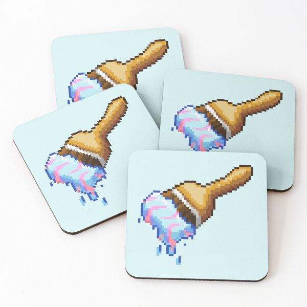 Item preview, Neopet Striped Paint Brush Pixel Art designed and sold by AyrosArts.