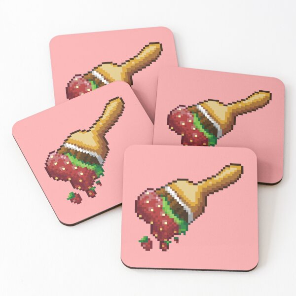 Item preview, Neopet Strawberry Fields Forever Paint Brush Pixel Art designed and sold by AyrosArts.