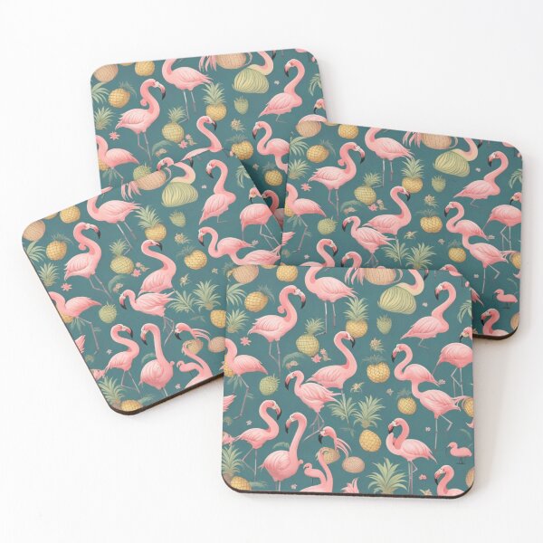 Item preview, Summer Fun: Flamingos and Pineapples Patterns designed and sold by asbno19.