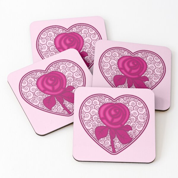 Item preview, LOVE HEART (Rose) - Pink designed and sold by ifourdezign.