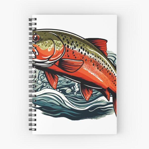Item preview, trout illustration designed and sold by DesignsHero.