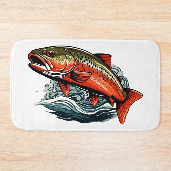 Item preview, trout illustration designed and sold by DesignsHero.