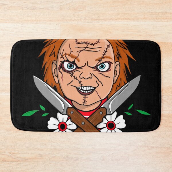 Item preview, Chucky Childs Play knives and flowers tattoo style designed and sold by MistyFigs.