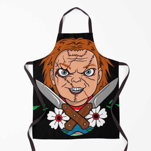 Item preview, Chucky Childs Play knives and flowers tattoo style designed and sold by MistyFigs.
