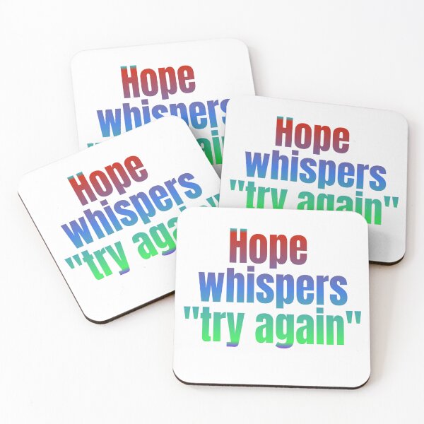 Item preview, Hope whispers try again designed and sold by GLORY-LIFE.