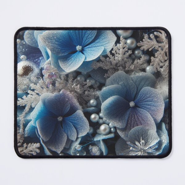 Item preview, Blue Hydrangea Snow Bouquet (3) designed and sold by Gen-Whimsy.