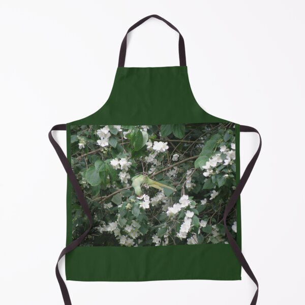 Item preview, Green Parakeet Eating Pretty Flowers designed and sold by naturegallery.