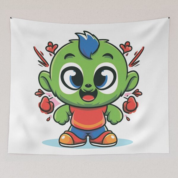Item preview, Small. baby hulk. Drawing. Multicolored. designed and sold by MagelliShop.