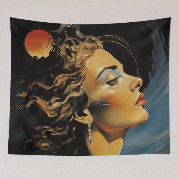 Item preview, Abstract Femme Fatale: Ethereal Beauty Beyond Reality designed and sold by Mullet Monkey.