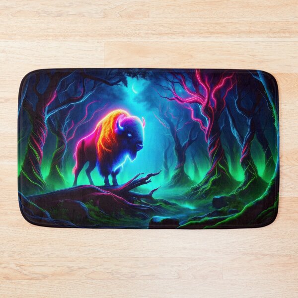 Item preview, Neon Bison  designed and sold by Truck Stop One.