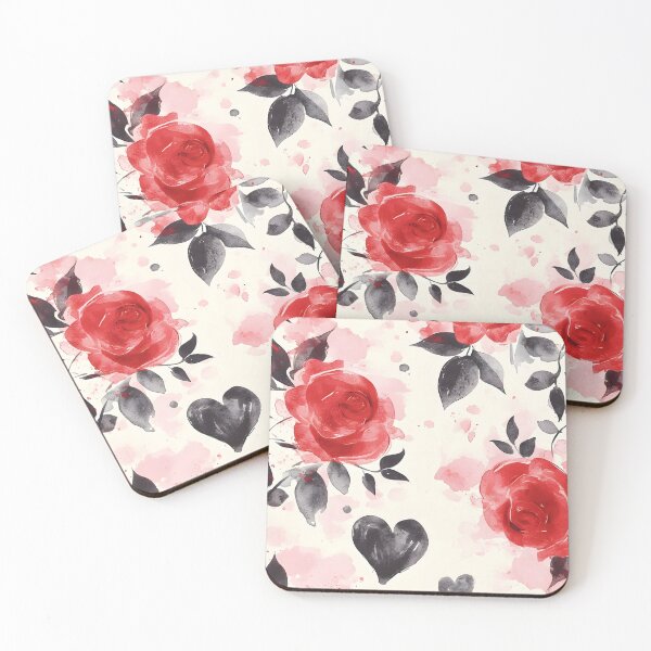 Item preview, Elegant Floral Watercolor Valentine - Artistic Love Design designed and sold by Moisky Patterns.
