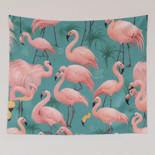 Item preview, Summer Fun: Flamingos and Pineapples Patterns designed and sold by asbno19.