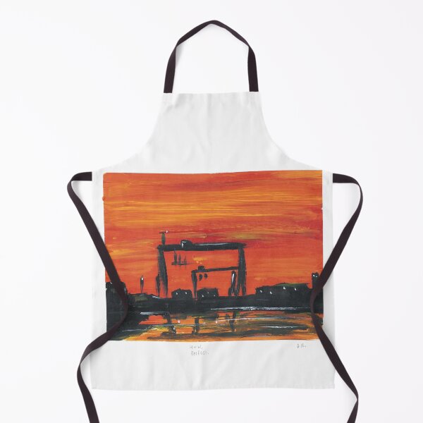 Item preview, Harland & Wolff Cranes in Belfast. Acrylic on paper. designed and sold by DebTheZeb.