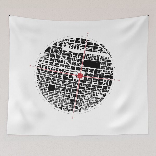 Item preview, City of Brotherly Lines: Philadelphia Urban Plan designed and sold by Mundivagant Designs.