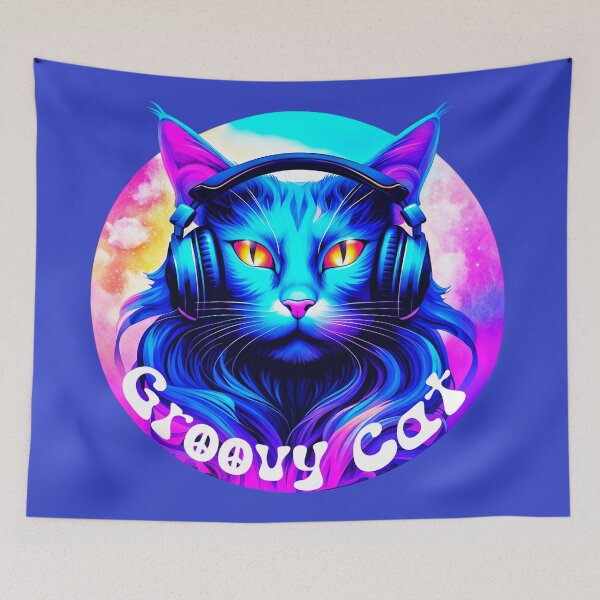 Item preview, Groovy Cat 4 designed and sold by DigitalandPhoto.
