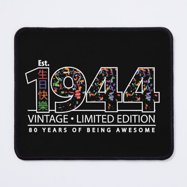 Item preview, Happy 80th Est. 1944 Vintage Limited Edition 80 Years of Being Awesome  designed and sold by PCStudio57.
