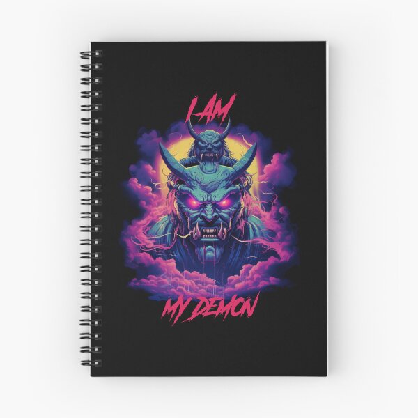 Item preview, I am my demon Synthwave Cyberpunk  designed and sold by GlitchGrotesque.