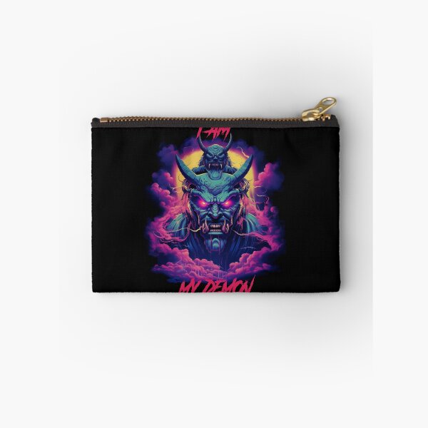 Item preview, I am my demon Synthwave Cyberpunk designed and sold by GlitchGrotesque.