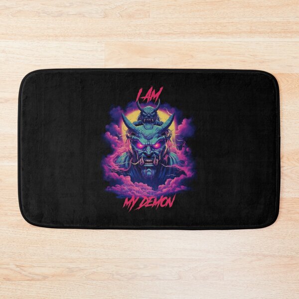 Item preview, I am my demon Synthwave Cyberpunk designed and sold by GlitchGrotesque.