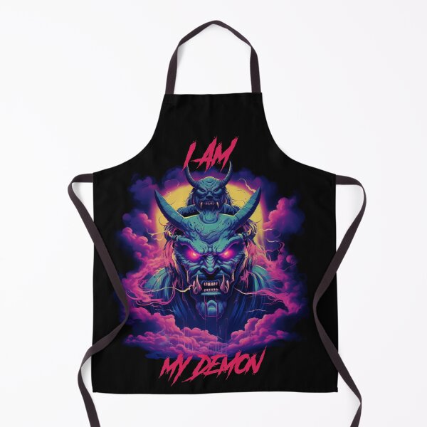 Item preview, I am my demon Synthwave Cyberpunk designed and sold by GlitchGrotesque.