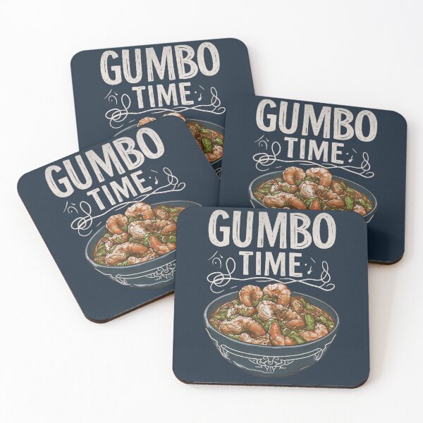 Item preview, Gumbo Time - Delicious Cajun Cuisine Art designed and sold by Sir Meow Meow.