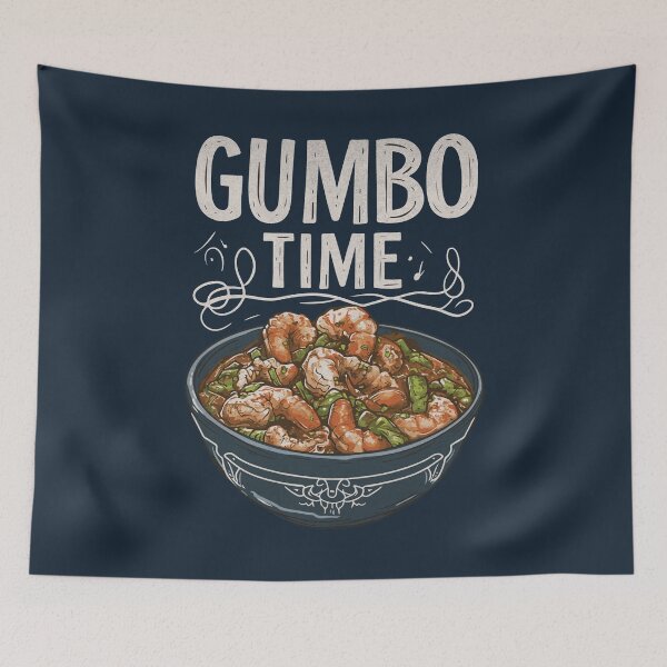 Item preview, Gumbo Time - Delicious Cajun Cuisine Art designed and sold by Sir Meow Meow.