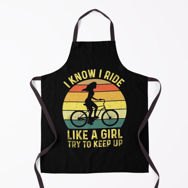 Item preview, Vintage Bicycle - I know I ride like a girl Biycle designed and sold by OpulentOrigins.