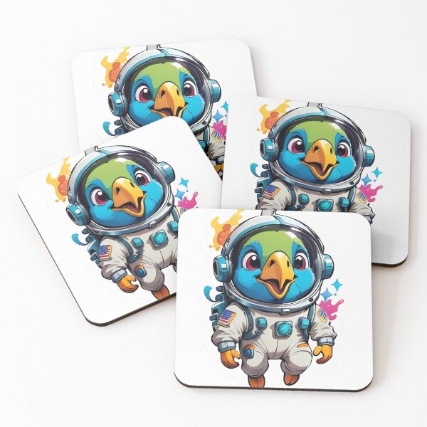 Item preview, Astronaut Parrot | Parrot Sticker designed and sold by Zaroch.