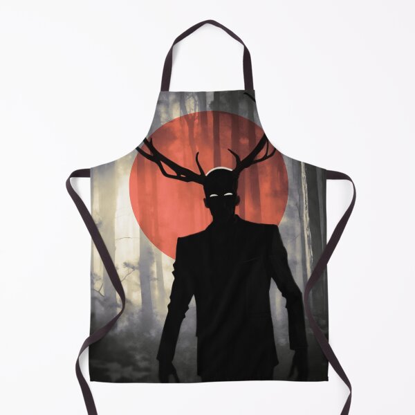 Item preview, Hannibal Wendigo with Antlers Red Moon Silhouette designed and sold by orionlodubyal.
