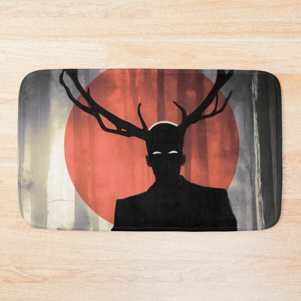 Item preview, Hannibal Wendigo with Antlers Red Moon Silhouette designed and sold by orionlodubyal.