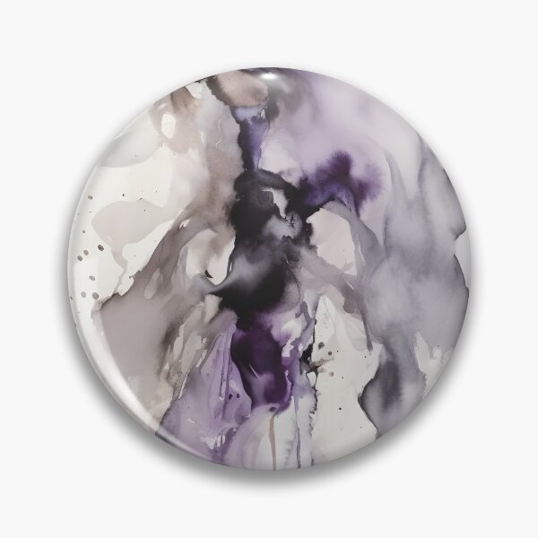 Item preview, Ethereal Ripples: Watercolor and Metallic Ink designed and sold by GodoAbstractArt.