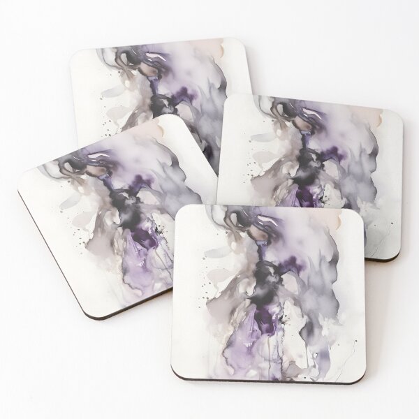 Item preview, Ethereal Ripples: Watercolor and Metallic Ink designed and sold by GodoAbstractArt.