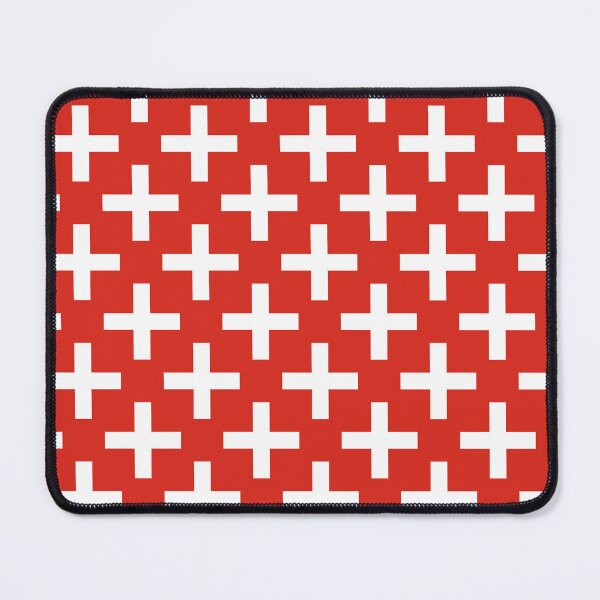 Item preview, Red White Denmark Cross Plus Grid Danish Language Minimalist Clean Modern Geometric Aesthetic Pattern designed and sold by PenguinForests.