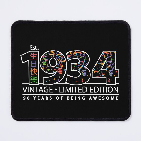 Item preview, Happy 90th Est. 1934 Vintage Limited Edition 90 Years of Being Awesome  designed and sold by PCStudio57.