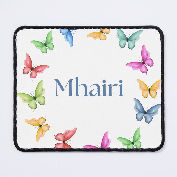 Item preview, Mhairi surrounded by colourful butterflies designed and sold by Fionamyles.