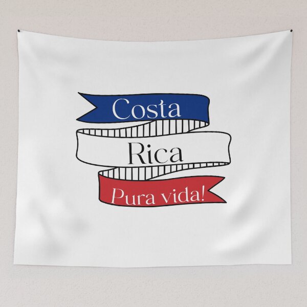 Item preview, Costa Rica Pura vida slogan  designed and sold by J.P Graphic Studio.