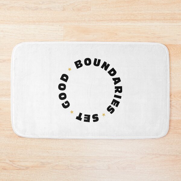 Item preview, SET GOOD BOUNDARIES - circle minimal typography design designed and sold by Sarah Rosie Studios.