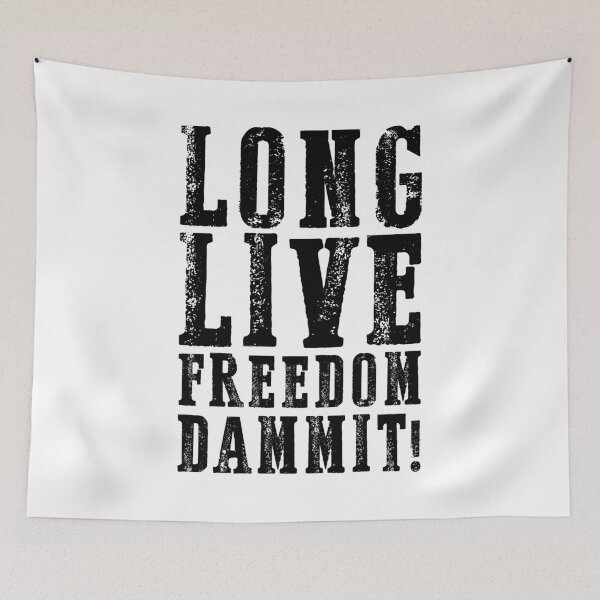 Item preview, LONG LIVE FREEDOM DAMMIT! (BLACK) designed and sold by muskitt.