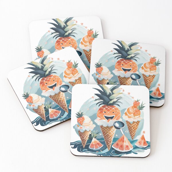 Item preview, Cheerful Pineapple İce-Cream Cones designed and sold by omerfdln34.