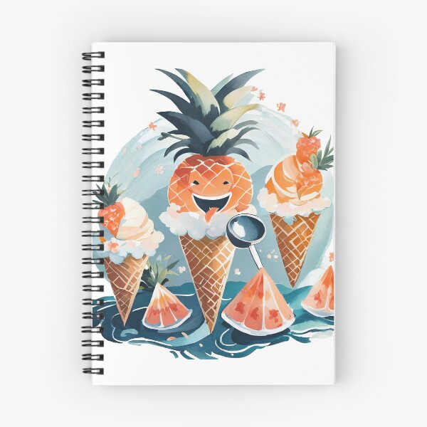 Item preview, Cheerful Pineapple İce-Cream Cones designed and sold by omerfdln34.