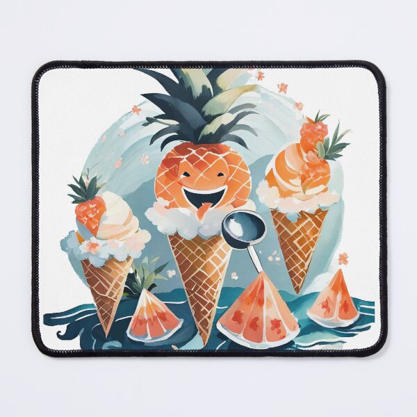Item preview, Cheerful Pineapple İce-Cream Cones designed and sold by omerfdln34.