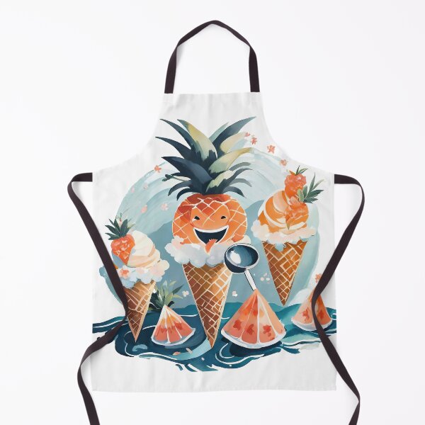 Item preview, Cheerful Pineapple İce-Cream Cones designed and sold by omerfdln34.