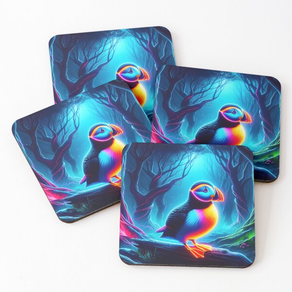 Item preview, Neon Puffin  designed and sold by Truck Stop One.