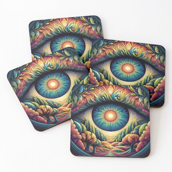 Item preview, Interweaving Dreams: Trippy Exploration in the Forest of Color designed and sold by WhimsyRealm.